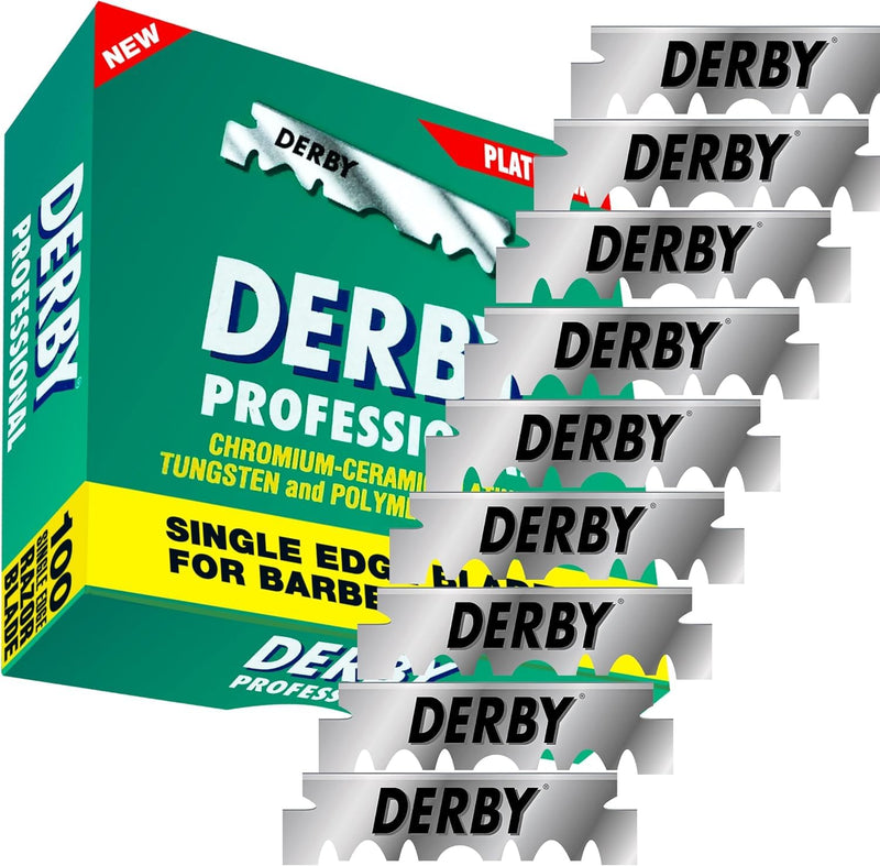 Derby razor blades Professional 300 / pack of three - 3 x 100 pieces, rustproof, individually packed - NewNest Australia