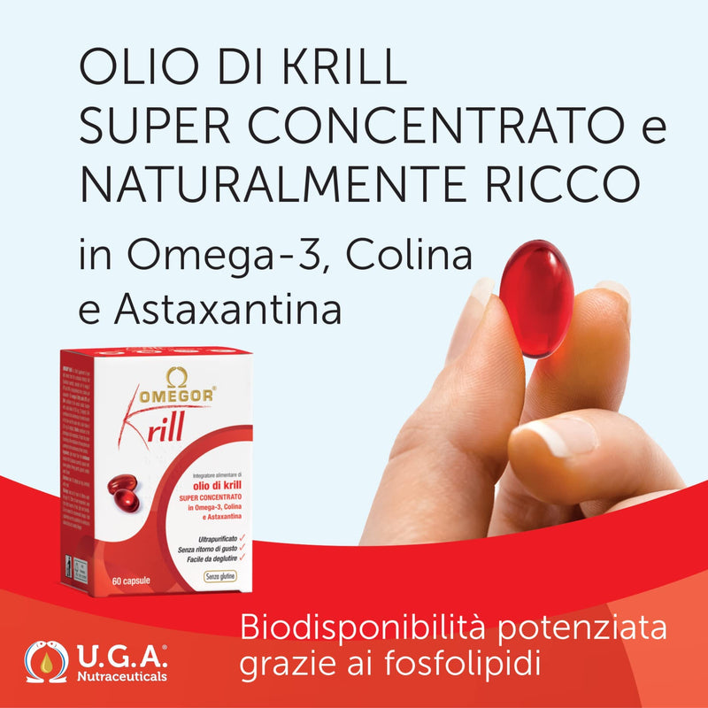 Omeg Krill - Pure Krill Superba Oil Supplement with Omega-3, Choline and Astaxanthin - 60 cps - NewNest Australia
