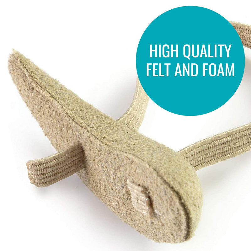 Steins Hammer Toe Crest Cushion and Buttress Pad Reduces Pressure from Calluses and Hammer Toes, Small Left, Beige, 3 Count - NewNest Australia