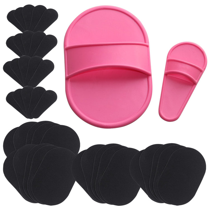 Exfoliating pads for hair removal x40 - x2 buffer pad holder - x40 buffer pads - Smooth skin on legs, arms, face, upper lip - Depilatory pads for unwanted hair removal - from TRIXES - NewNest Australia