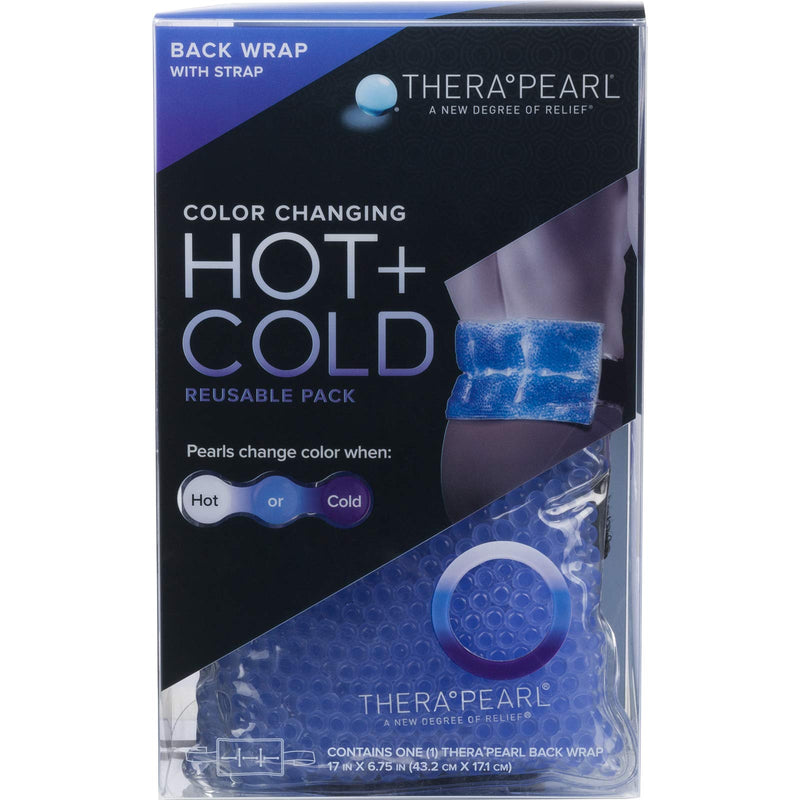 TheraPearl Back Wrap, Reusable Hot & Cold Therapy Pack with Gel Beads, Best Ice Pack for Wrist and Ankle Sprain, Flexible Hot & Cold Compression for Arthritis Pain Relief & Sports Injuries - NewNest Australia