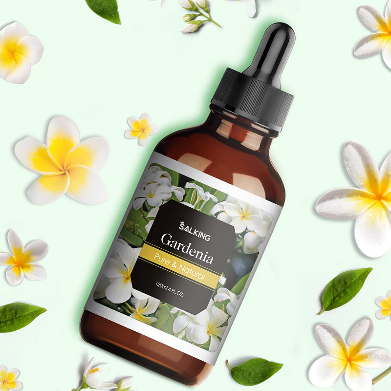 Salking Gardenia Oil 120 Ml, Natural Gardenia Essential Oil For Aroma Diffuser, Natural Fragrance Oil For Oil Burners, Humidifier, Massage, Soap, Candle Making, Gifts For Women - NewNest Australia