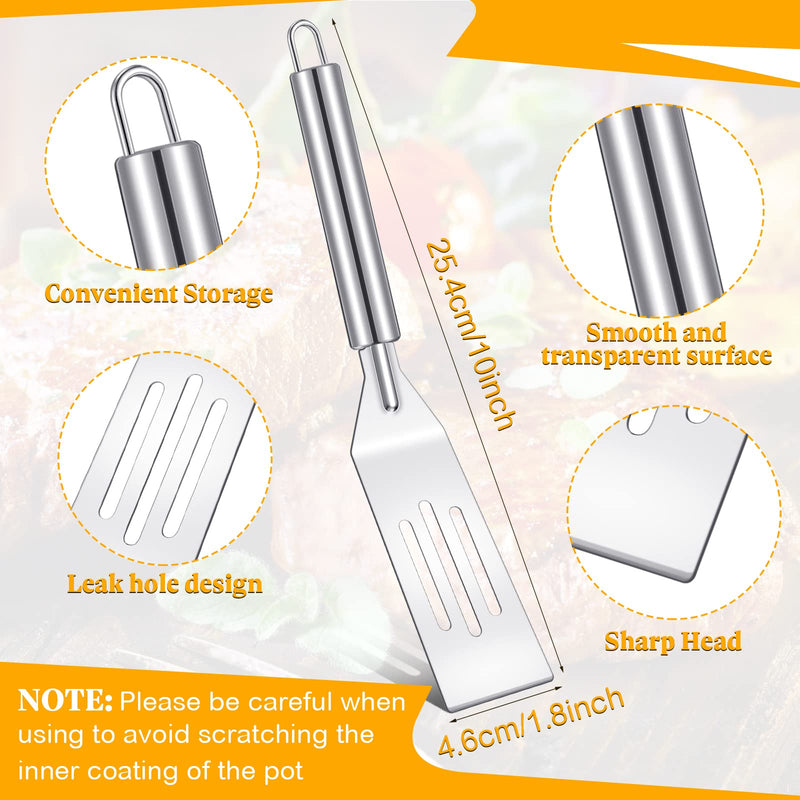 3 Pieces Thin Spatula Narrow Brownie Serving Spatula Mini Silicone Crepe Spatula Kitchen Cooking Nonstick Stainless Steel Mini Slotted Turner Pan Flipper for Brownies Fish Pancake Cookie Egg - NewNest Australia