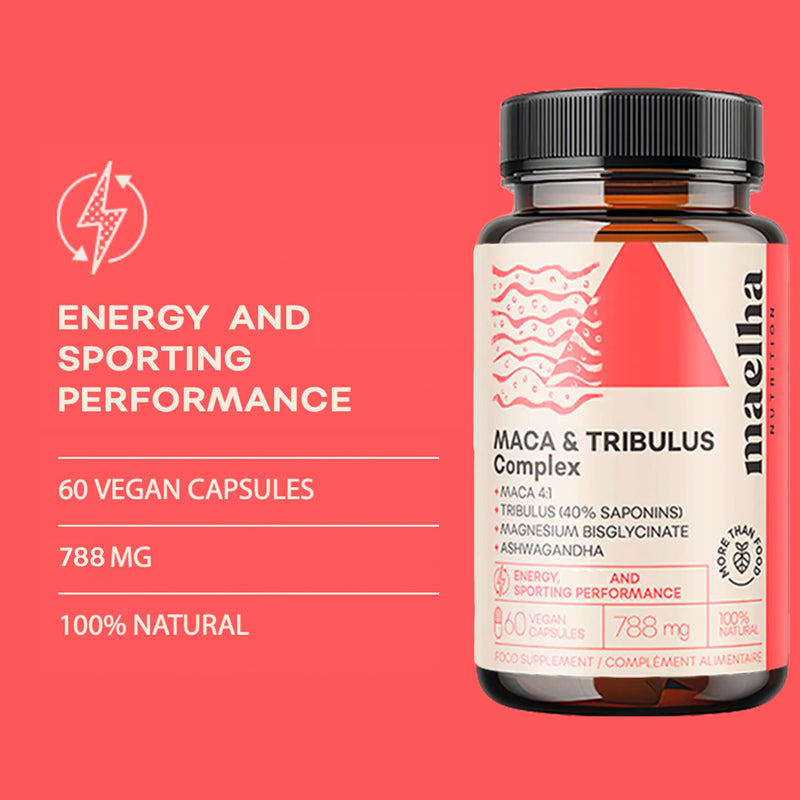 Maca and Tribulus Complex | Energy | Vitality Man | 60 Capsules | 100% Natural - NewNest Australia