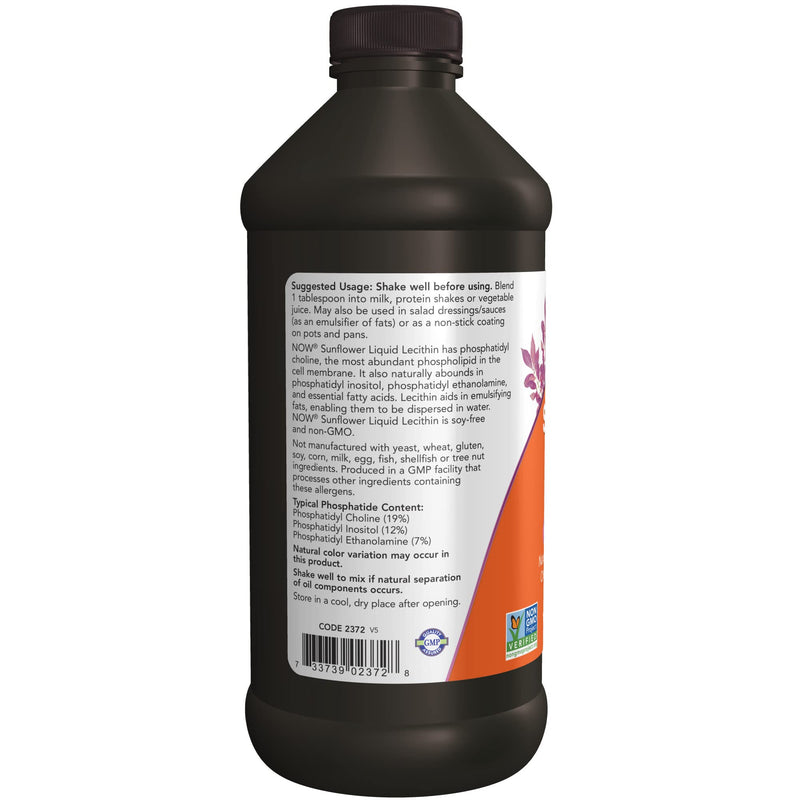 Now Foods Sunflower Liquid Lecithin, 16 Fl Oz - NewNest Australia