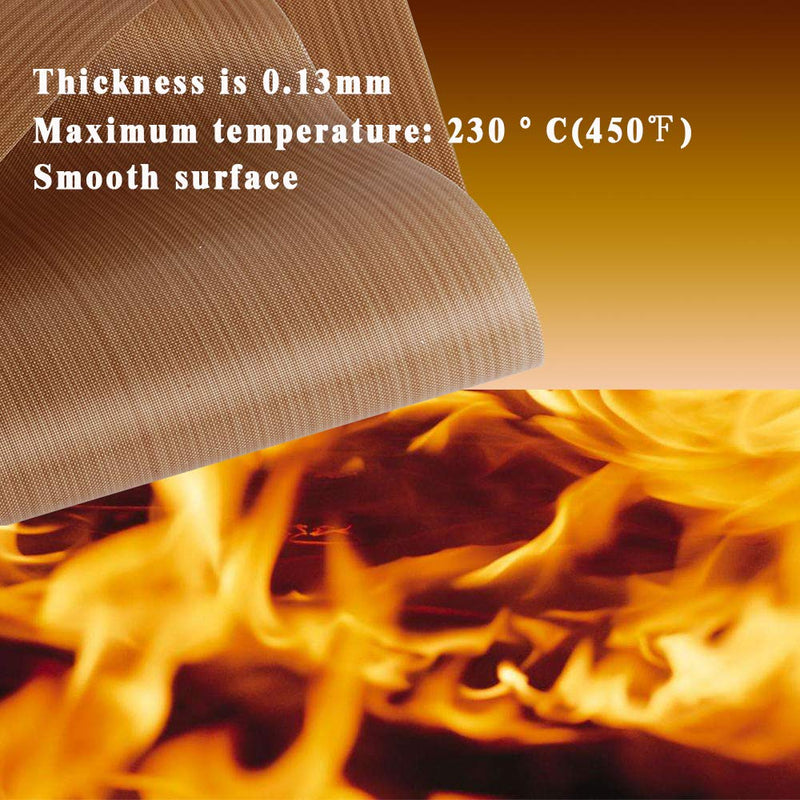 3 Pack 12 x 16" PTFE Teflon Sheet for Heat Press Transfer Non Stick Paper Reusable Heat Resistant Craft Mat,Protects Iron,for Heat Press Machines 3 Sheets (12X16 Inch) - NewNest Australia