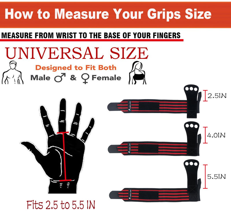 Gymnastics Hand Grips/Gloves with Wrist Wrap Support -Perfect for WODs,Pull up,Power Weightlifting,Kettlebells and Gym Workout Blue4 - NewNest Australia