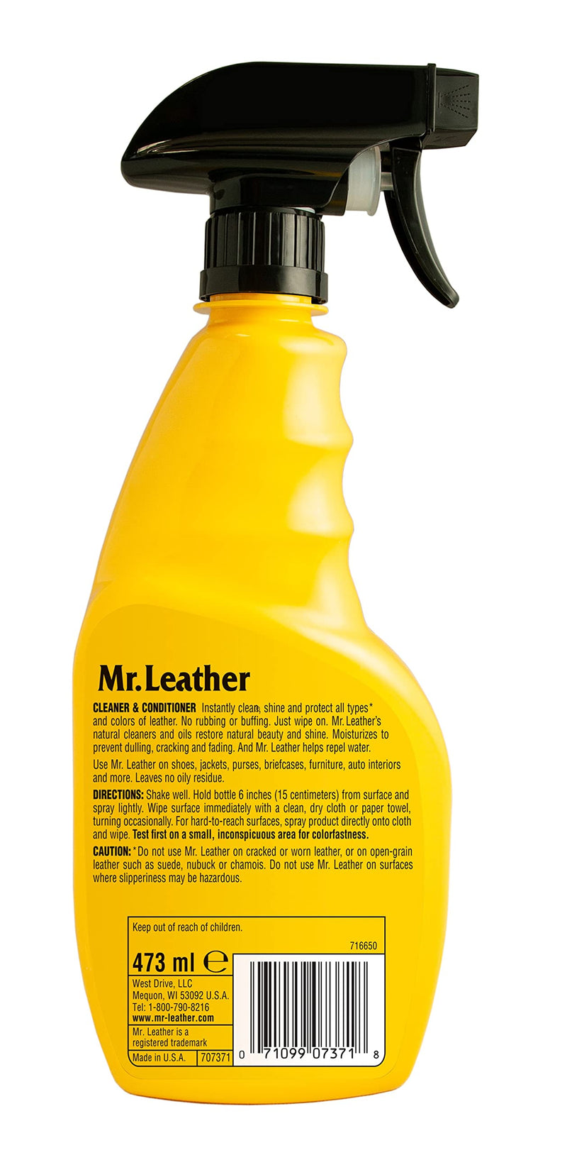 MR. LEATHER Cleaner and Conditioner (16 oz) - Water-Repellant Leather Conditioner to Shine & Protect – Leather Protector Spray – Use as Sofa Cleaner, Boot Cleaner, or Furniture Cleaner - NewNest Australia