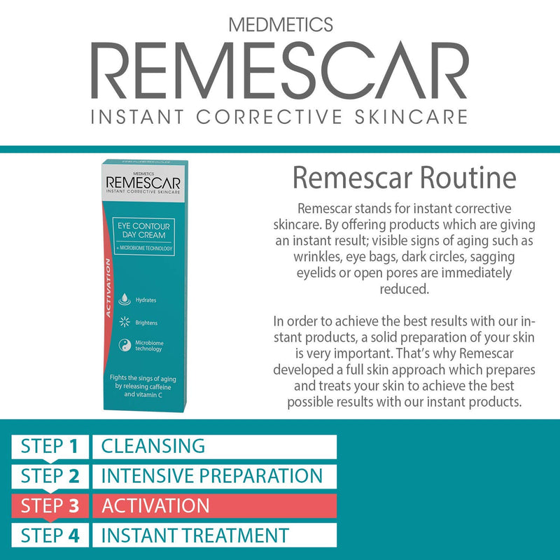 Remescar Eye Contour Day Cream - Added Caffeine & Vitamin C to Reduce Signs of Ageing - Smooth and Brighten the Eye Area - Microbiome Technology to Restore Skin Balance - NewNest Australia