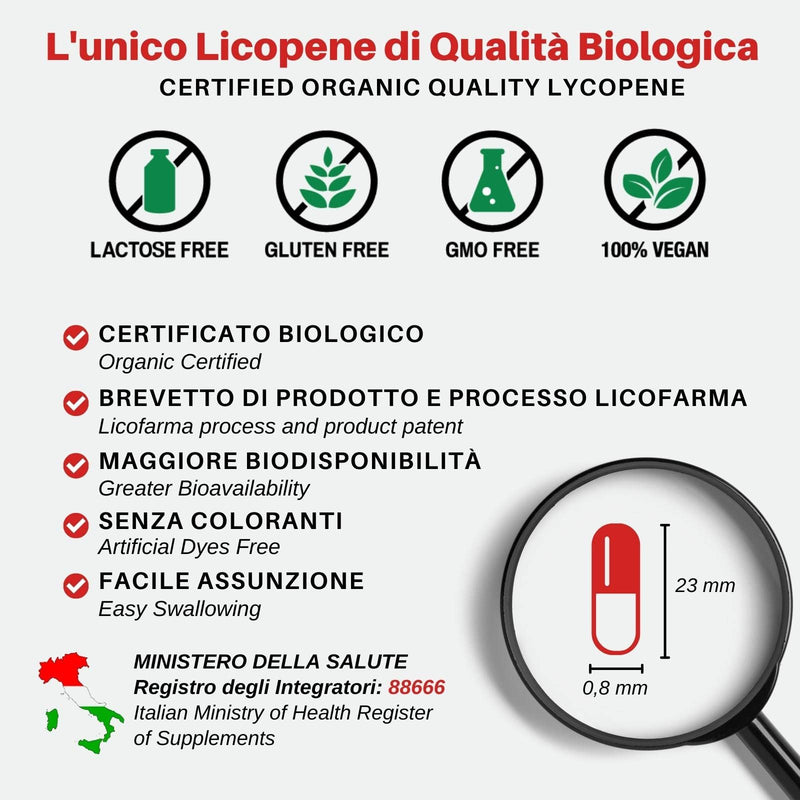 Organic Lycopene – antioxidant dietary supplement with certified organic lycopene – pack of 90 capsules - NewNest Australia