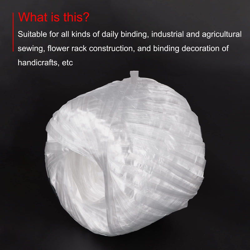 MECCANIXITY Polyester Nylon Plastic Rope Twine Household Bundled for Packing Gardening Craft,350m Length,White - NewNest Australia