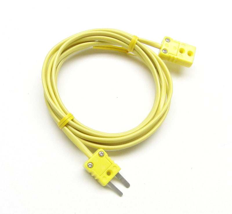K-Type Thermocouple Extension Cable Wire with Miniature Mini Thermocouple Connectors 6 ft (= 2 Yard) Long - NewNest Australia