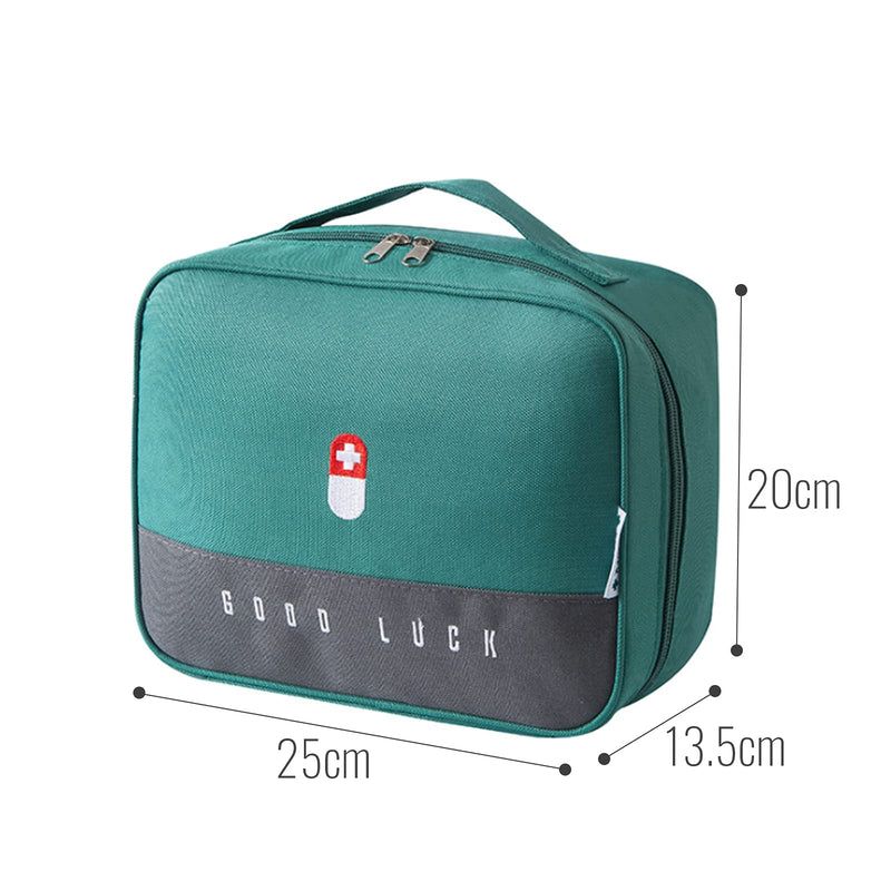 ToKinCen First Aid Bag Compact, First Aid Kit Bag Multifunctional Layered Waterproof Medical Supplies Organizer Travel Medicine Bag for Emergency Home Office Car Outdoors Boat Camping Hiking (Green) - NewNest Australia