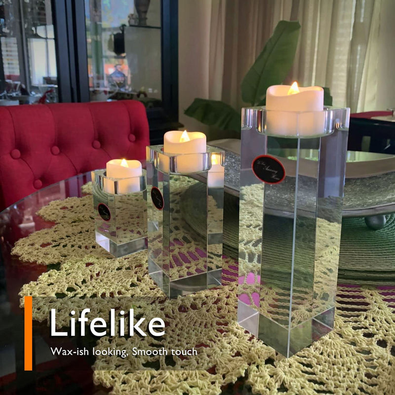 Homemory Flameless Tea Lights Candles, Last 5days Longer Battery Operated LED Votive Candles, 12 pcs Flickering Tealights with Warm White Light for Wedding, Valentine's Day, Halloween, Christmas - NewNest Australia