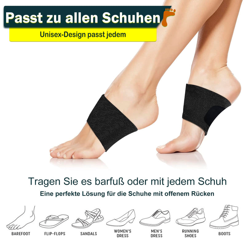 Miayoho Plantar Fasciitis Pain Support For Arch Support Patented, Adjustable Compression Inserts, Orthopedic Inserts For Flat Feet, Fallen Arch, High Arch (42-48 Eu (27-30.5 Cm), Black) - NewNest Australia