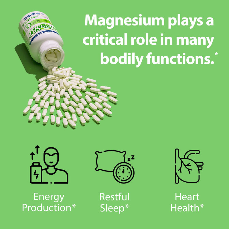 Jigsaw Health MagSRT Slow Release Magnesium Supplement with Active B-Vitamin, 60 Tablets Mag SRT 60 Count (Pack of 1) - NewNest Australia