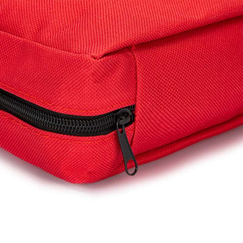 Jipemtra Red First Aid Bag Empty Travel Rescue Pouch First Responder Storage Medicine Emergency Bag for Car Home Office Kitchen Sport Outdoors (Red) - NewNest Australia