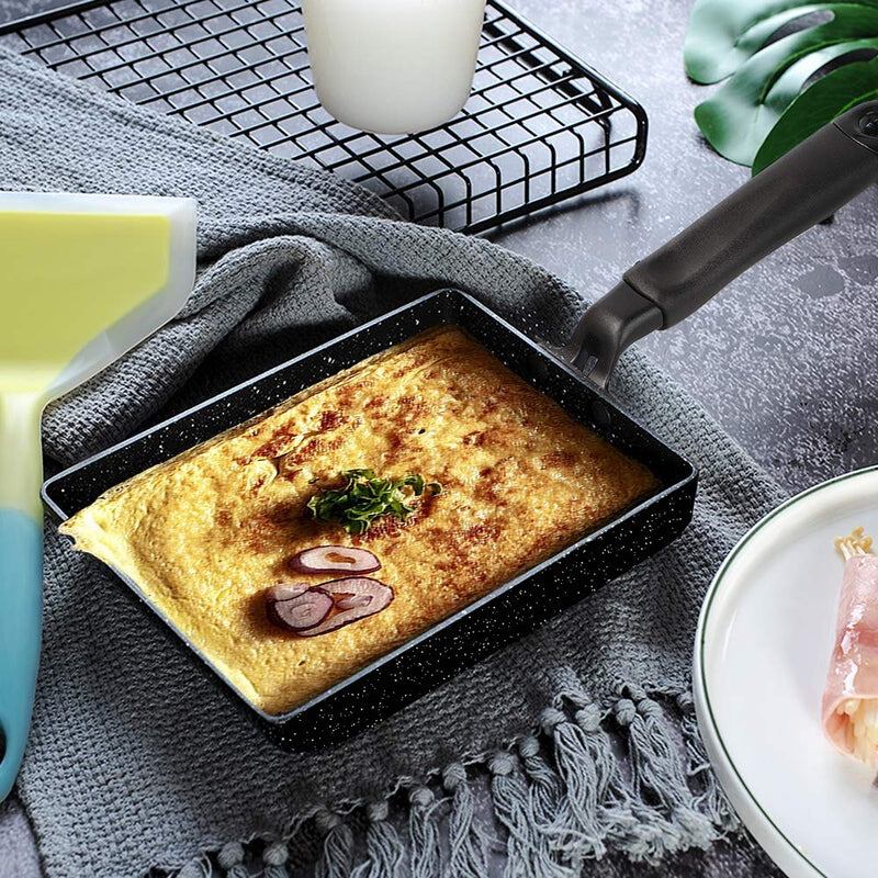 MyLifeUNIT Tamagoyaki Pan, Japanese Omelette Pan Nonstick, Square Egg Pan 7 x 5 inches, Black - NewNest Australia