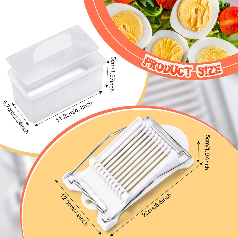 2 Pieces Spam Musubi Mold and Spam Slicer Rectangle White Spam Musubi Maker Kit Safe Luncheon Meat Slicer Musubi Press Mold for Kitchen, Restaurant, Home - NewNest Australia