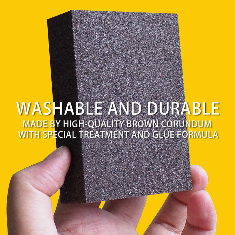 Sanding Sponge, Auerllcy Coarse/Medium/Fine/Superfine 6 Different Specifications Sanding Blocks Assortment,6 PCS,Washable and Reusable. - NewNest Australia