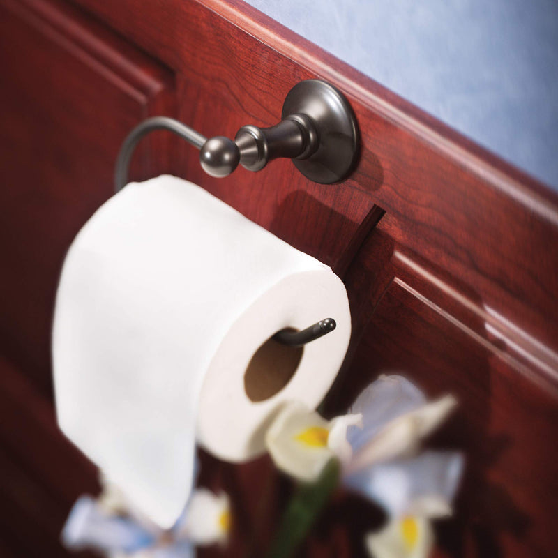 Moen DN6708ORB Danbury Collection European Single Post Toilet Paper Holder, Oil-Rubbed Bronze - NewNest Australia