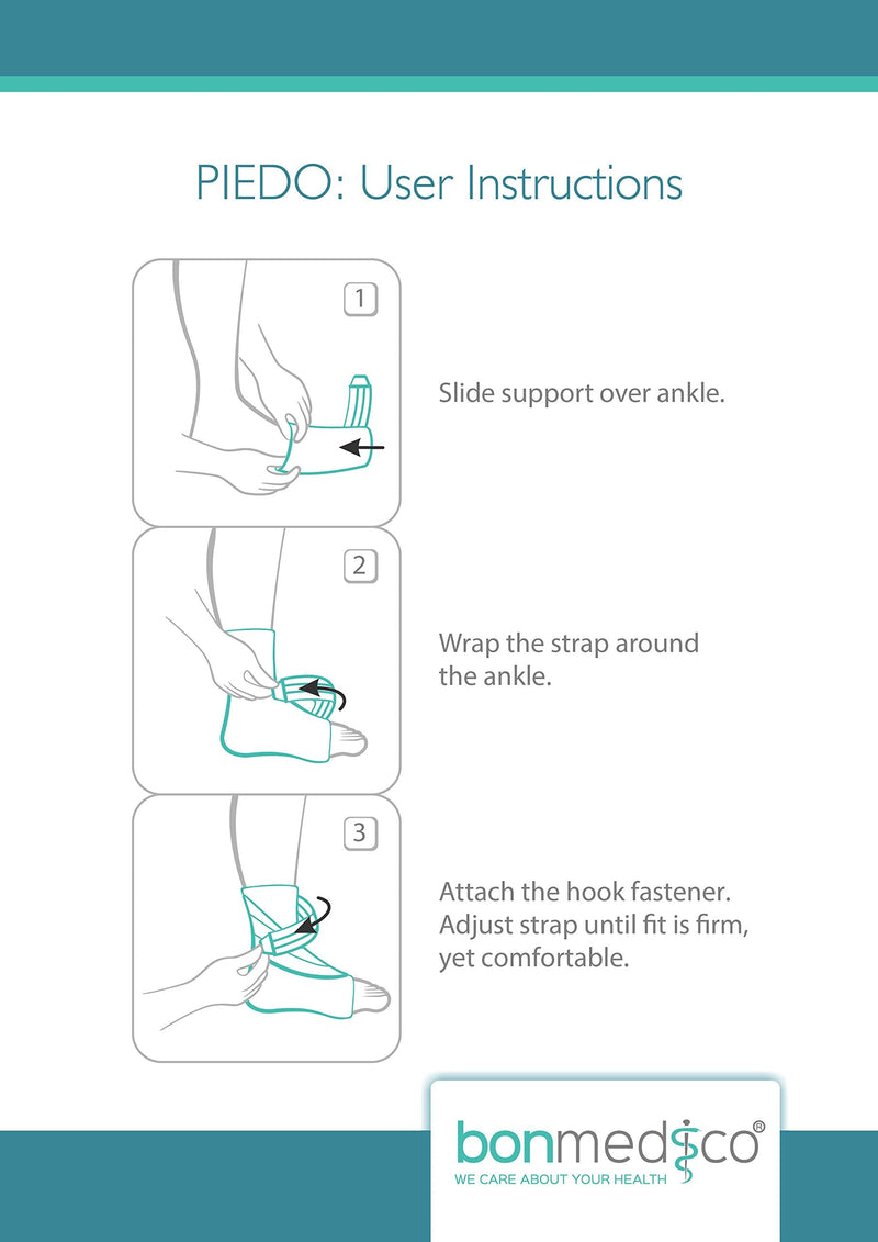 Bonmedico Piedo Ankle Brace For Men And Women Adjustable Ankle Brace For Fitness And Sports, Breathable Ankle Brace And Ankle Brace Can Be Worn Right And Left - NewNest Australia