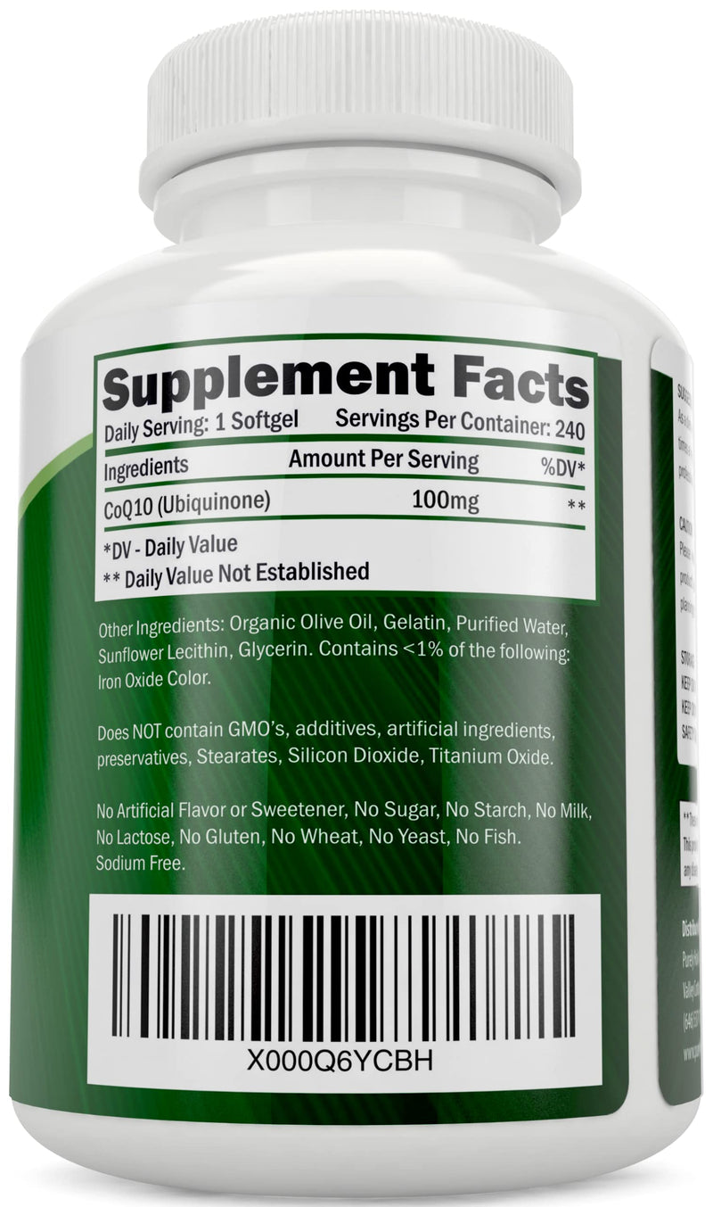 CoQ10 240 SoftGels ★ High Absorption Coenzyme Q10 ★ Made in The USA to GMP Standards ★ Up to 8 Month's Co Q 10 Supply ★ Satisfaction with Our Product Ensured - NewNest Australia