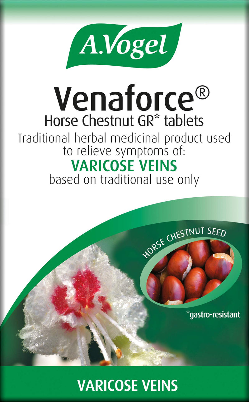 A.Vogel Venaforce Horse Chestnut Tablets | Relieve Symptoms of Varicose Veins, Tired Aching Legs, Leg Cramps & Swollen Ankles | 60 Tablets 60 Count (Pack of 1) - NewNest Australia