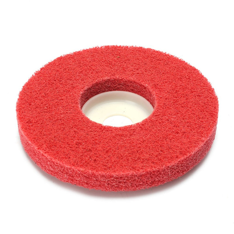 5Pcs 4" Nylon Fiber Buffing Polishing Wheel Sanding Abrasive Disc red 9P for Angle Grinders 10016 - NewNest Australia