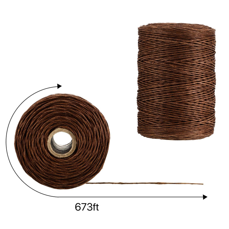 Floral Wire Vine Wire Bind Wire Rustic Wire Wrapping Wire for Flower Bouquets (Brown, 673 Feet) Brown - NewNest Australia