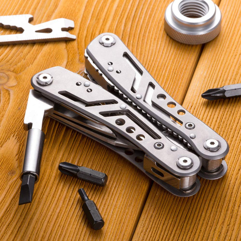 Multitool 24in1 with Mini Tools Knife Pliers and 11 Bits - Multi Tool All in One - Multi Function Gear for Men Best Multi-tool Kit for Work EDC Camping Backpacking Survival - Great Gifts for Men 2238 - NewNest Australia