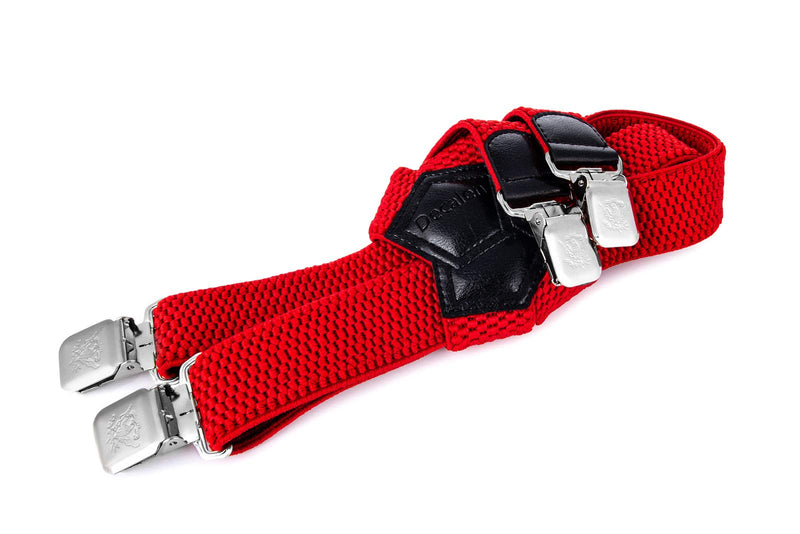 Decals, unisex braces, 4 cm wide, with 4 very strong metal clips, long, one size, adjustable and elastic cross-style - NewNest Australia