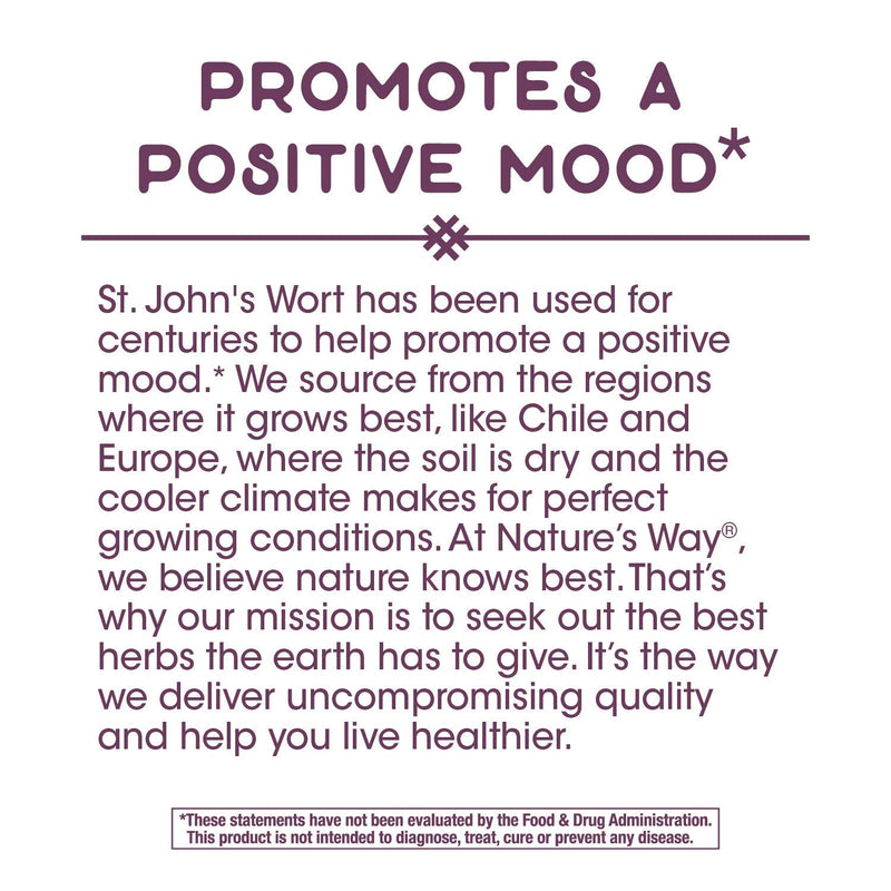 Nature’s Way St. John’s Wort, Premium Extract, Promotes Positive Outlook, Non-GMO, 90 Capsules 90 Count (Pack of 1) - NewNest Australia
