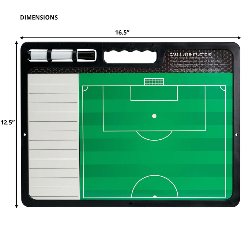 Murray Sporting Goods Premium Coaches Clipboard | Double-Sided Dry Erase Marker Board for Basketball, Baseball, Soccer, Football, Hockey (Marker Included) - NewNest Australia