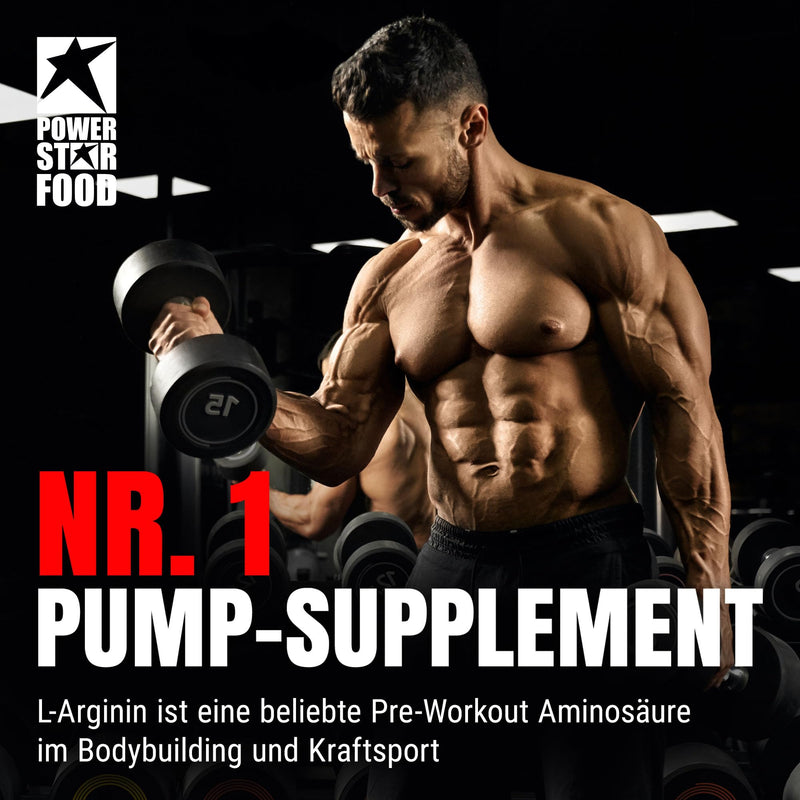 Powerstar Arginine High End 500 G L-Arginine Powder High Dose & Vegan German Production According To Ifs 100% L-Arginine Base Without Added Sugar Maximum Nutrient Supply Cranberry - NewNest Australia