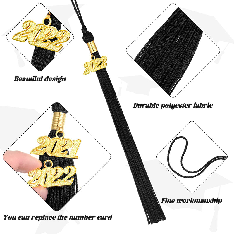 Graduation Tassel Academic Graduation Tassel with 2022 Year Charm Ceremonies Accessories for Graduates (Black) Black - NewNest Australia