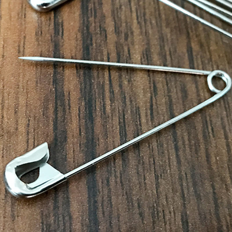 iRIIRIO Large Safety Pins 55mm/2.2inch, Heavy Duty Safety Pins 200pcs, Steel Safety Pins Bulk Metal Silver Sewing Pins Perfect for Sewing Quilting Cloth Curtain Bedsheet Sofa Laundry. 2.2"/200pcs - NewNest Australia