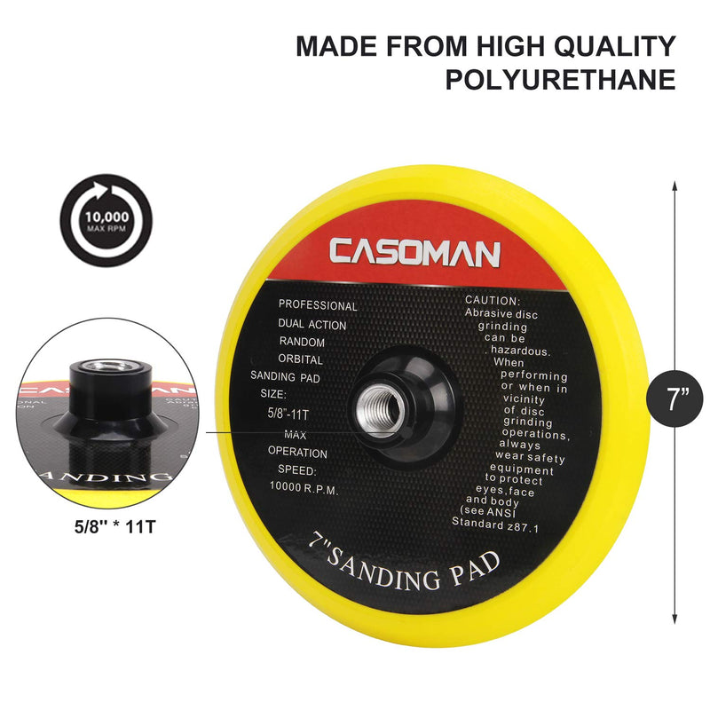 CASOMAN 7-Inch Buffing and Polishing Pad Kit, 7 Pieces 7" Polishing Sponge, Waxing Buffing Pad Kit - NewNest Australia