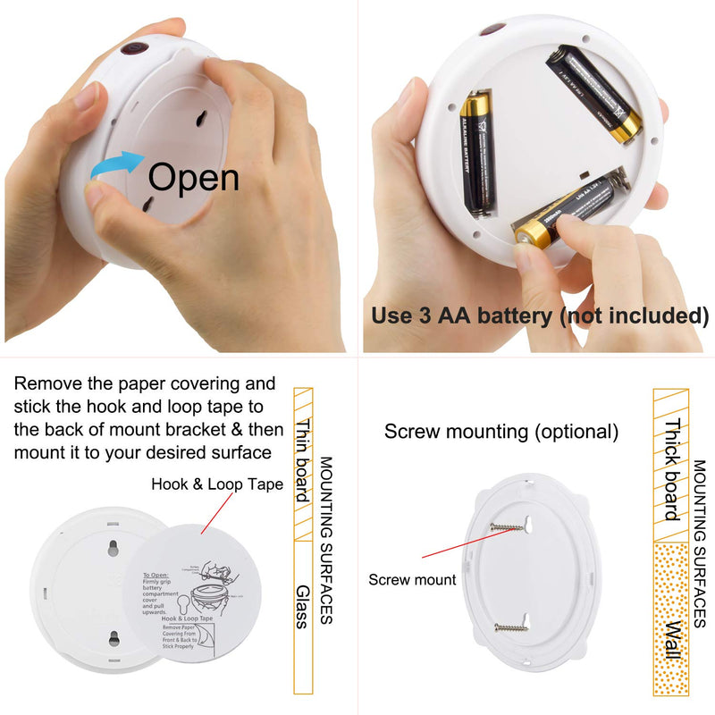 BIGMONAT Wireless Accent Spotlight Indoor for Pictures Light on Walls Battery Operation,Mini LED Spotlight with Remote for Art Paintings 12 Color Changing,Dart Board Light with Rotate Head 1pack - NewNest Australia