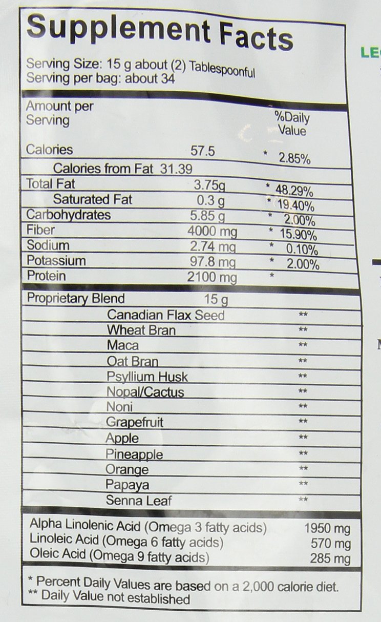 Leonflax, 100% Authentic Canadian Flax Seed, All-natural, High Fiber Content, Dietary Supplement to Improve your Digestive Health, 18 Oz, Bag 1 - NewNest Australia