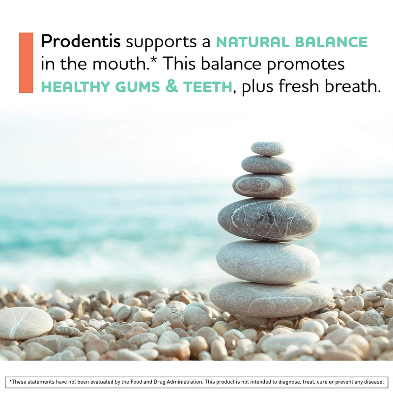 BioGaia Prodentis Mint Lozenges, A Dental Probiotic for Men and Women, Promotes Healthy Teeth and Gums, Fights Bad Breath, Alcohol Free, 30 Lozenges - NewNest Australia