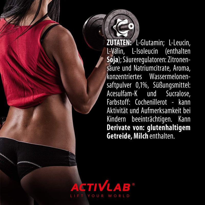 Activlab BCAA Xtra Instant 500g | 5000mg amino acids | 3500mg LGlutamine | Muscle growth, regeneration &amp; Endurance | Orange flavor | BCAA 2:1:1 | Ideal for bodybuilding | Includes measuring cup - NewNest Australia