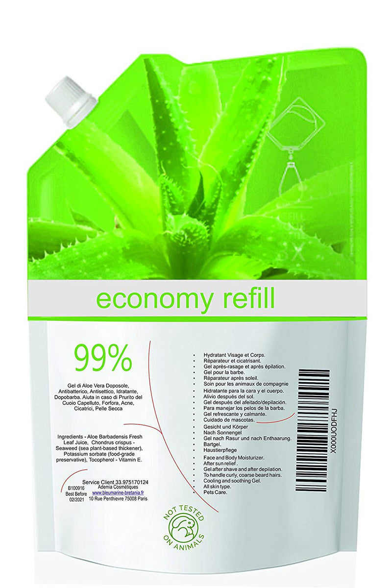 Aloe Vera Gel 99% Pure Fresh Aloe Juice from Canary 176 Fl oz I 5000 ML 100% Natural - NewNest Australia