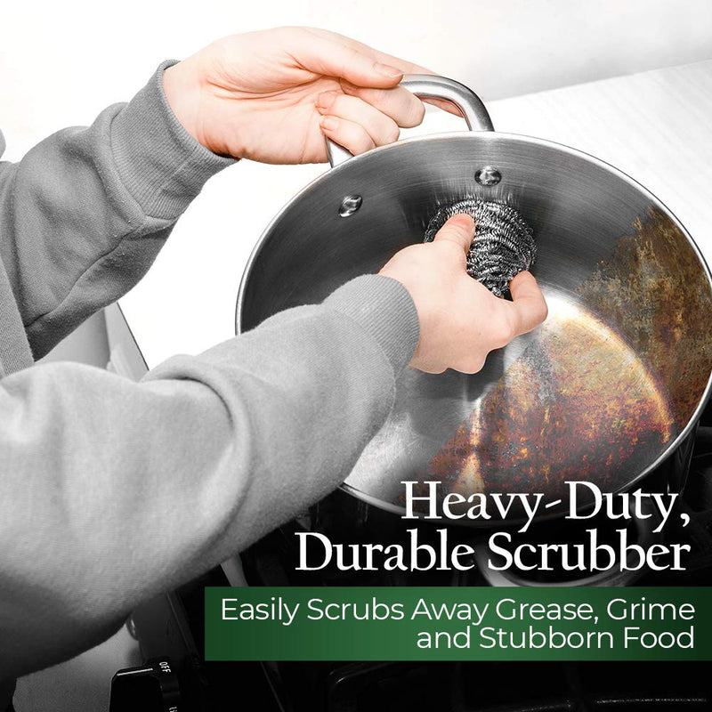 Stanley Home Products Stainless Steel Kitchen Scouring Cleaners (2 Cleaners Included) 1 Pack (2 Count) - NewNest Australia