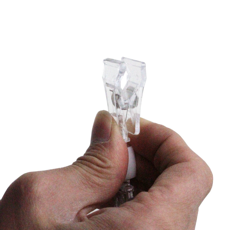 LJY 16 Pieces Clear Plastic Rotatable Merchandise Sign Display Mini Clip Tag Holders for Business Cards - NewNest Australia
