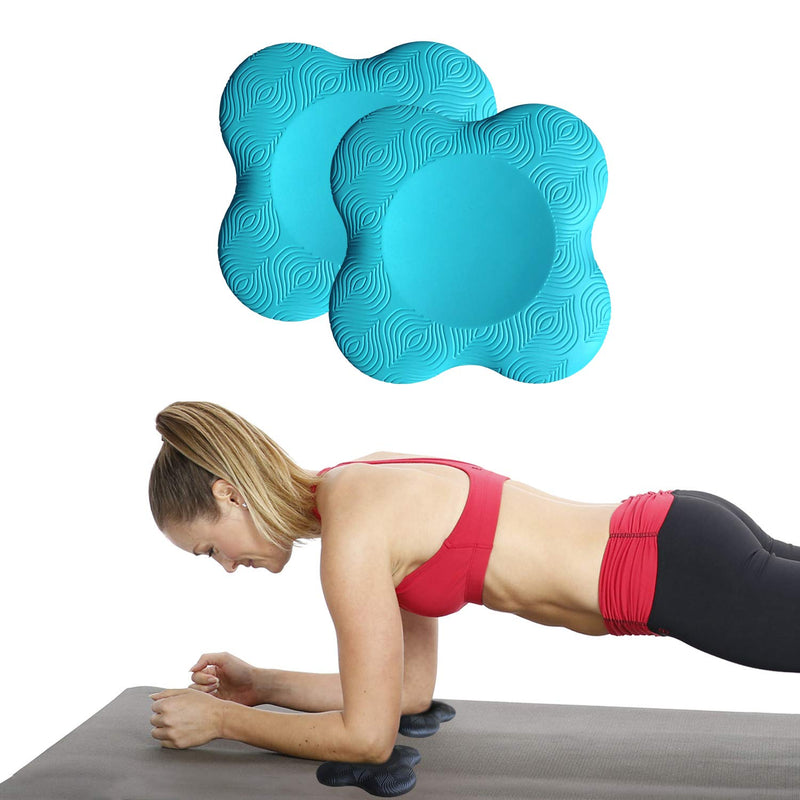 Zealtop Yoga Knee Pad Cushion Extra Thick for Knees Elbows Wrist Hands Head Foam Yoga Pilates Work Out Kneeling pad Lake blue - NewNest Australia