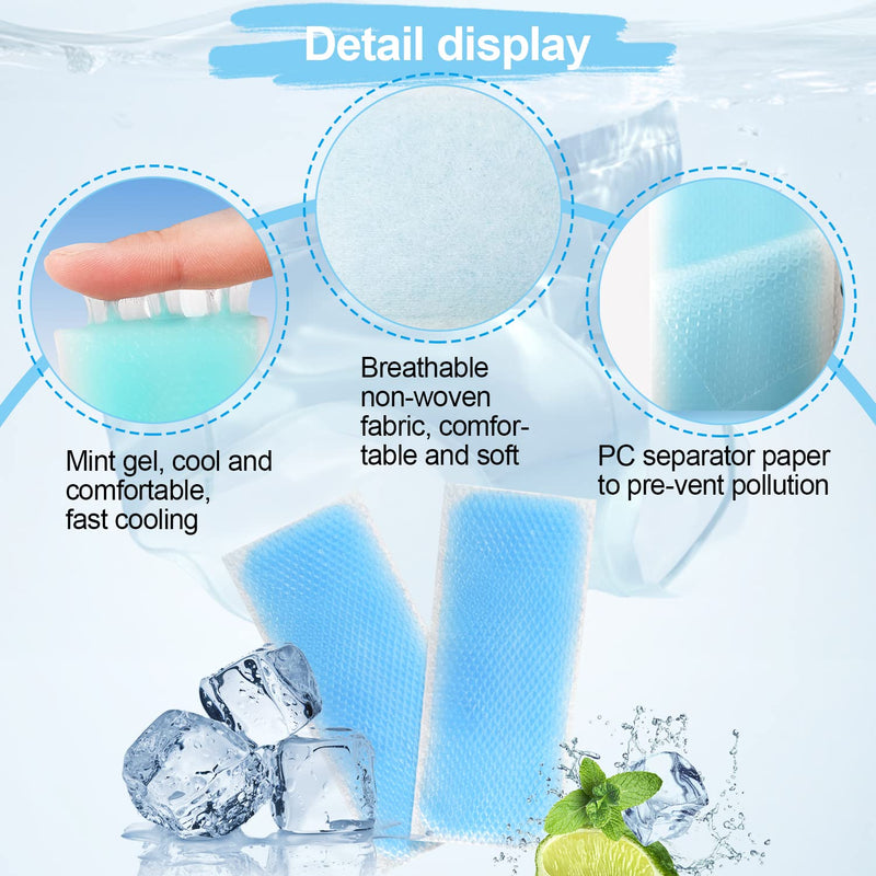 Pack Of 50 Cooling Plasters, Fever Plasters, Cool Pack For Kinking, For Heat Stroke Cooling Patches, Fever Complaints, Migraines, Cooling Headaches, Instant Cold Compress - NewNest Australia