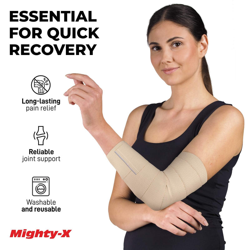Premium Compression Bandage - Pack of 4 - (2 x 10cm & 2 x 15cm) - Self-Closing Elastic Bandage Wrap - Latex Free - Washable & Reusable Adhesive 4pk - NewNest Australia
