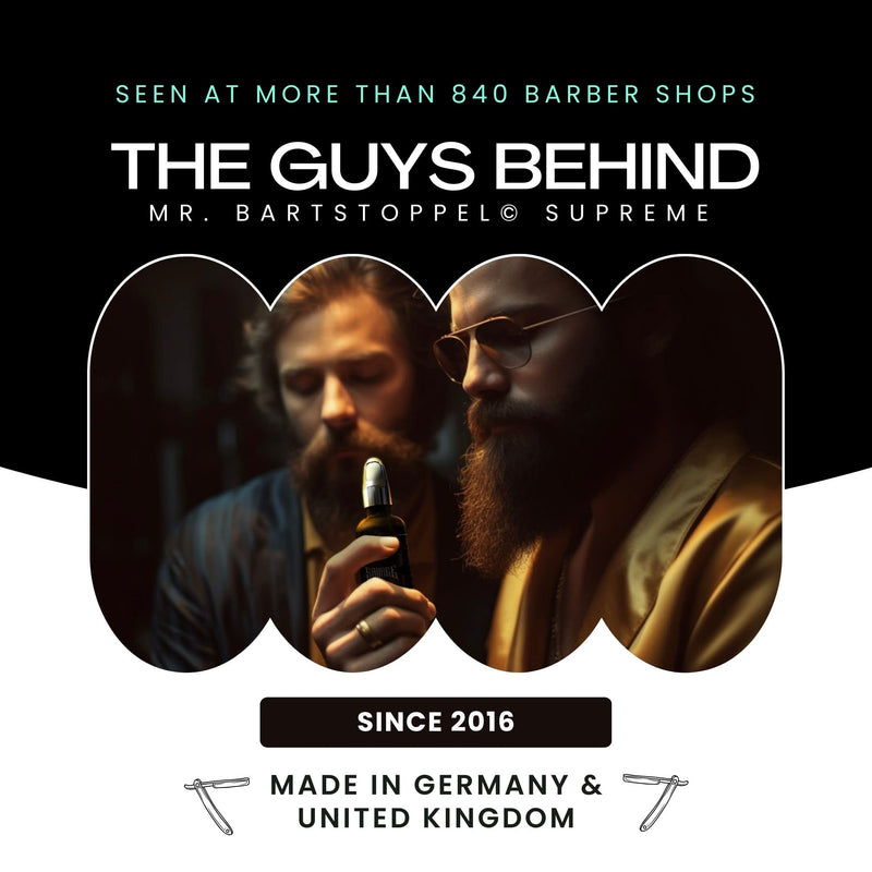 Beard oil citrus citrus mint scent Bartstoppel® Supreme men - daily beard care 3-day beard or full beard - Beard Oil Vegan - for beard growth - NewNest Australia