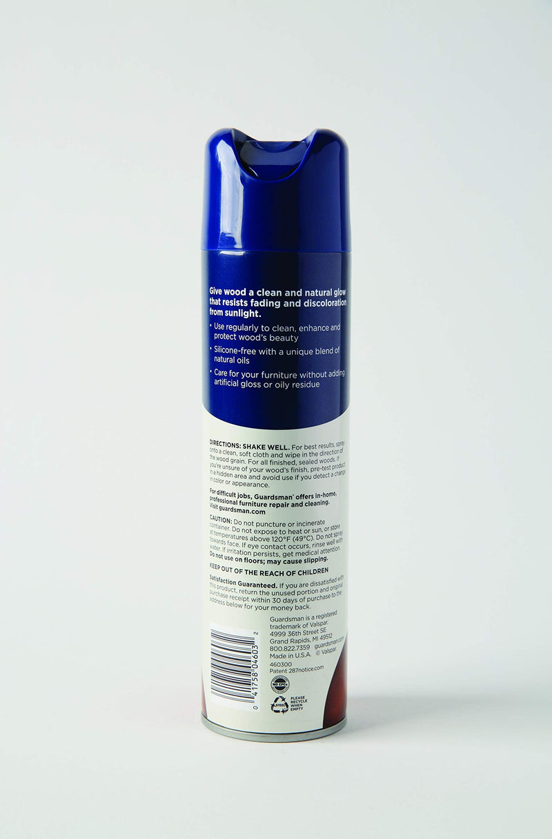 Guardsman 460300 Clean & Polish For Wood Furniture-Silicone Free, UV Protection, Lemon Fresh, 12.5 Oz, 1 Count - NewNest Australia